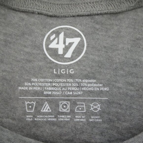 HOUSTON ASTROS Baseball T-Shirt '47 Size L Gray Short Sleeve - Picture 5 of 5